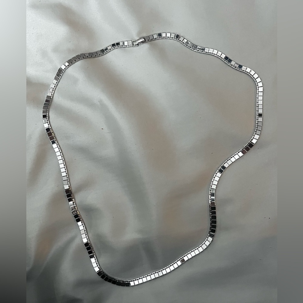 Monet Silver Chain Necklace